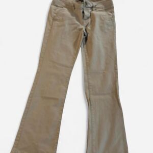 American Eagle Outfitters Women's Tan and Cream Trousers